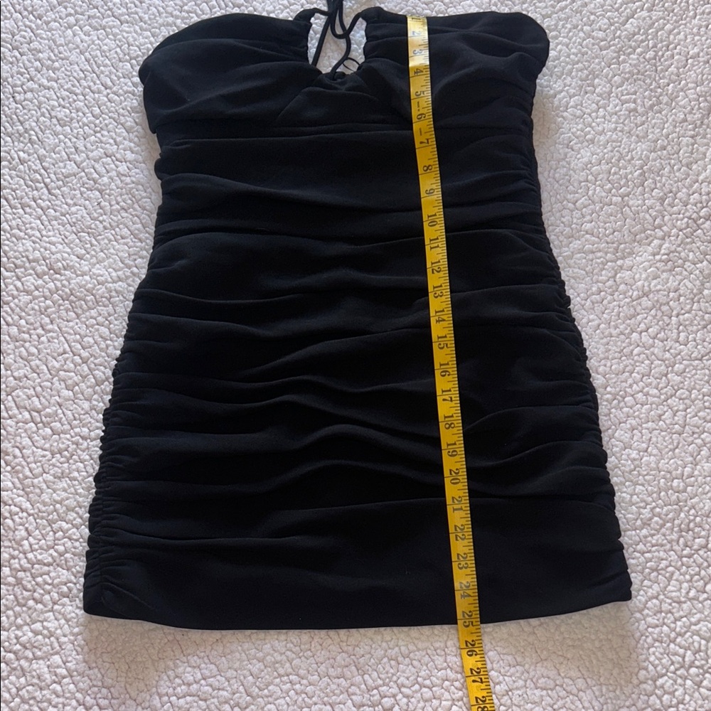 Zara Chic Black Strapless Mini Dress - Picture 11 of 15